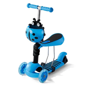 

Scooter for children 2-in-1 (blue), wheel-12/8 cm with light