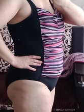 Bañador de una pieza de talla grande para mujer, traje de baño adelgazante rojo, Sexy, clásico, Momokini, traje de baño de playa de verano