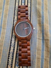 Uwood-relojes de madera para hombre, reloj de pulsera de madera de bambú, correa de madera, reloj de cuarzo, Regalo para marido, Masculino