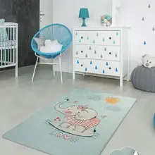 Antdecor круглый коврик для ванной с изображением счастливого слона 4" 100 см