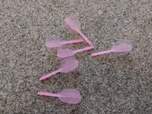 OOTDTY-colas de dardos profesionales de plástico, 6 uds., tornillo de 2BA, colas para dardos de 80mm, duraderas y suaves