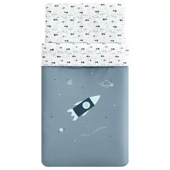 

Pekebaby Duvet Cover 200 thread count percale cotton's SPACE ADVENTURE