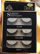 SHIDISHANGPIN-pestañas postizas suaves 3D, 29 estilos, finas tupidas, gruesas, hechas a mano, utensilios de maquillaje para ojos, 3 pares