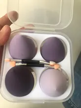 esponja maquillaje, XISHOW-esponja para maquillaje, licuadora de belleza, base de maquillaje en polvo, colorete, accesorios de maquillaje, herramienta, huevo de belleza, 1/4 Uds.