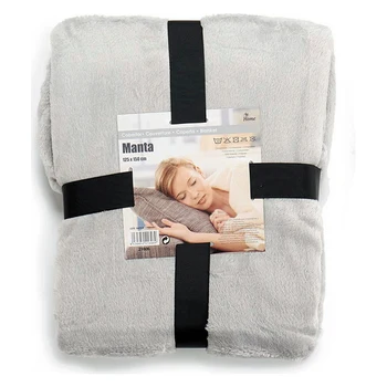

Blanket Gift Decor Grey (150 x 1 x 125 cm)