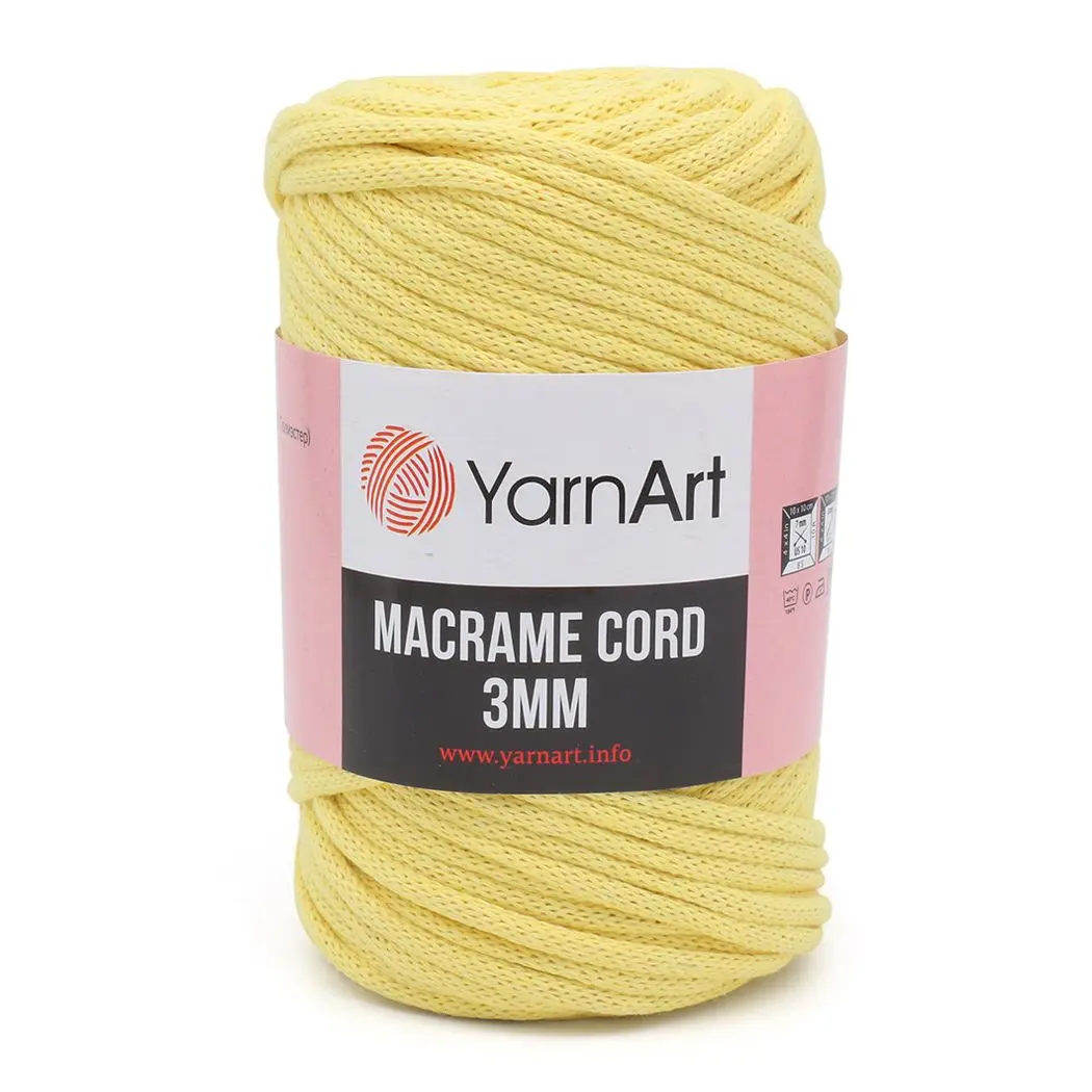 Crochet Rope 3 Mm, Macrame Cord, Polyester Yarn for DIY Projects