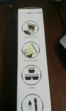 Cortadora de pelo profesional recargable, máquina de cortar cabello con cuchilla delineadora, cortador de pelo de peluquería con estampado de Buda, cargador de corte cerrado de 1200mAh