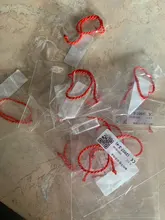 Pulsera de hilo rojo Unisex, para parejas, amigos, la suerte, regalos, joyería hecha a mano, 10 Uds.