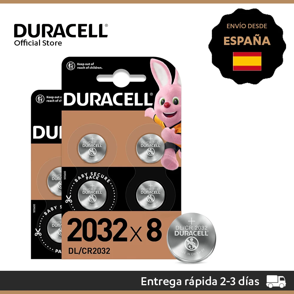 Pilas de boton Duracell bateria original Litio CR2450 3V en blister 5X  Unidades