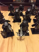 Soldado de plástico militar de la serie de la Marina, bloques de construcción montados, muñecos de bloques, Juguetes