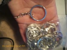 20 unids/lote 30mm llaveros anillo dividido con joya con cierre de mosquetón llavero llaveros plateados color rodio oro