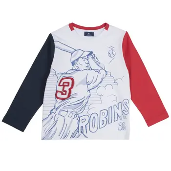 

Longsleve Chicco size 098 print baseball player (white and black and red)