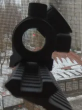 1x40 punto rojo alcance táctico Rifle verde rojo punto colimador punto con 11mm/20mm montaje carril Airsoft aire de caza