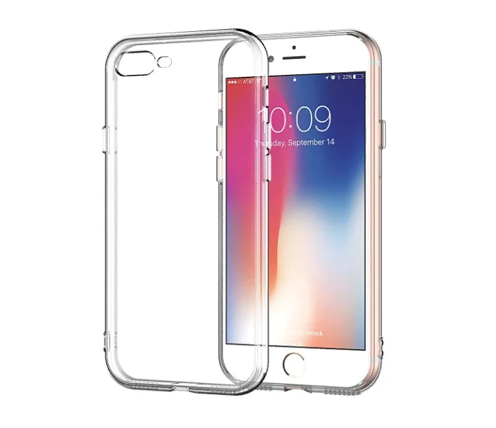 Прозрачный силиконовый чехол для телефона Apple Iphone 7/8 plus | Мобильные телефоны и