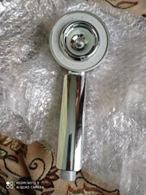 Cabezal de ducha de doble cara, regadera de doble función, ahorro de agua, redondo, ABS, cromado, de mano de alta presión