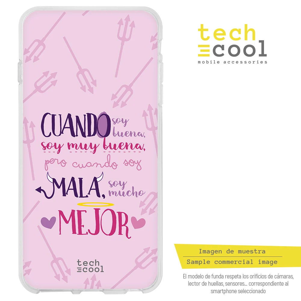 FunnyTech®Чехол-подставка для Xiaomi Mi Max 3 L Frase Silicone funny "When I am good" fund Rose