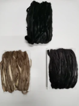 

Fur mink thread, strips mink fur