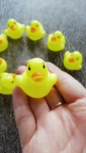 10 unids/lote lindo bebé niños juguete de goma patos de baño Baño habitación diversión con agua juego recién nacido niños niñas juguetes para los niños