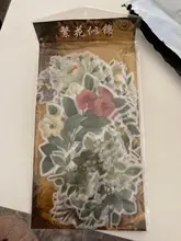 60 unidades/Paquete de pegatinas de flores para decoración, bricolaje, álbum diario, planificador, pegatinas, papelería, etiqueta adhesiva para útiles escolares