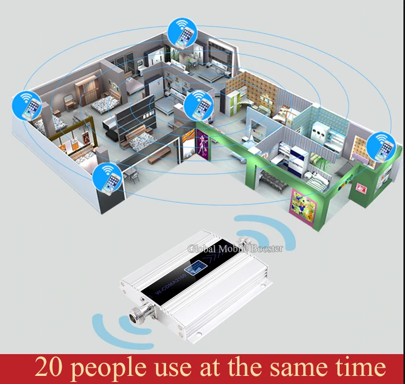 2100(LTE Band 1) WCDMA UMTS 3g Усилитель мобильного сигнала 4g усилитель сигнала 3g(HSPA) WCDMA 2100MHz 3g Усилитель сотового сигнала