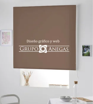 

Blind Iroa with company logo to color.! ROLLER BLINDS TRANSLUCENT! (CAFE 100X175)