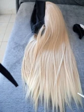 GURUILAGU peluca con diadema largo recto pelucas para mujeres negras pelucas de pelo sintético para mujer Color 99J/613/1B/27 peluca sintética