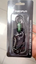 Piscifun magnético neto liberación de pesca de aluminio fuerte tren Red titular 7.7LB cordón Cable tire 3,5 KG/Verde/Negro/plata