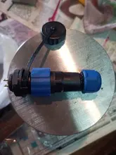 Conector a prueba de agua SP16 IP68, enchufe macho y hembra de 2/3/4/5/6/7/8/9 Pines, conector de Cable de montaje en Panel, enchufe de aviación