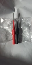 Aguja de perforación de aislamiento, multímetro no destructivo, sondas de prueba, rojo/Negro, 30V-60V, para enchufe de plátano, 2 uds.