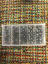 Unids/caja de plomo de mordedura abierta, clip de pesca desnuda, mordedura redonda, plomada, aparejos de pesca auxiliares, 100