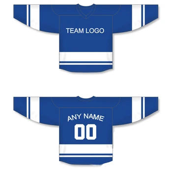 

Personalized Customize Ice Hockey Jerseys Stitch Team Logo Embroidered Name Number Sport Sweatshirt White Blue S-6XL Any Size