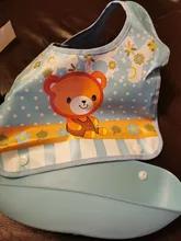 Baberos para niño de dibujos animados, Baberos para niño de manga larga a prueba de agua, Baberos de niña, paño de eructar, babero de alimentación con bolsillo, delantal para niño, 1 Uds.