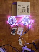 Tira de luces LED RGB 5050 con WIFI, cinta Flexible de diodo con aplicación WIFI para adaptador Alexa + tira, 5M-30M, 2835