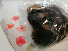 Bicicleta con sintético Flexible moño para el cabello rizado cabello moño elástico sucio ondulado Scrunchies abrigo de cola de caballo de pelo banda Exte