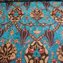 Турецкая Анатолийская ткань с цветочным дизайном из синели