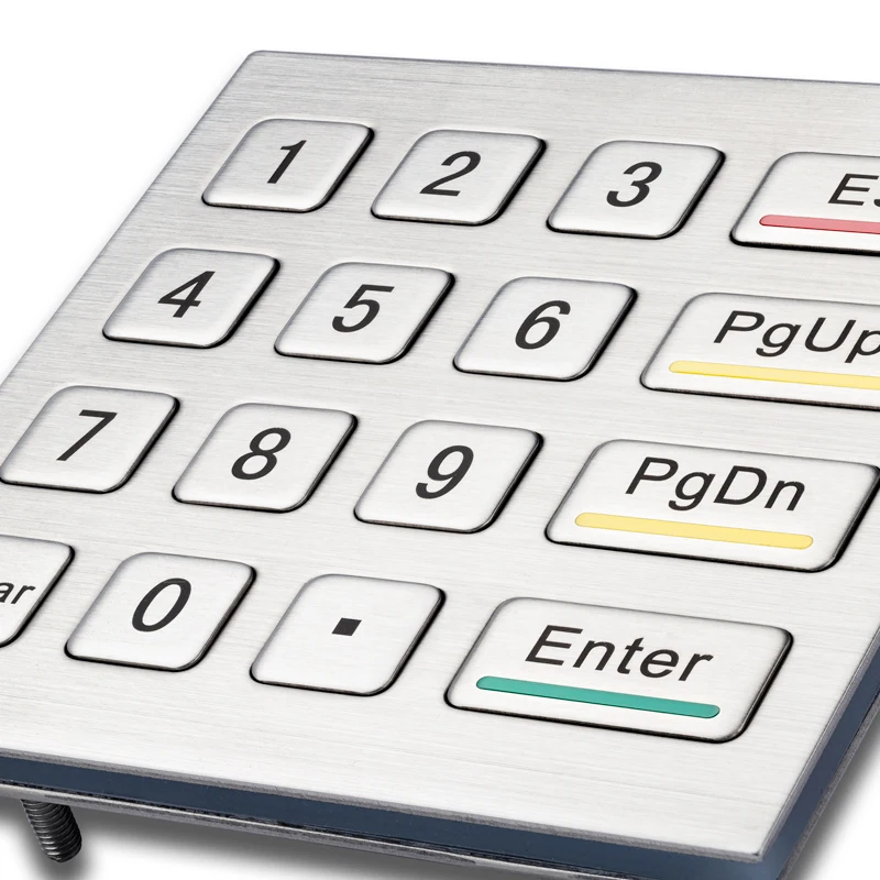 Matriz Ip65 à Prova Impermeável Água Atm Controle de Acesso Terminal Industrial Máquina de Venda Automática Número Metal Teclado Inox 4x4 - Imagem 5