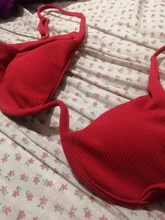 Conjunto de Bikini brasileño sin relleno para mujer, bañador Sexy de estilo vendaje de 4 colores, triangular, envío directo