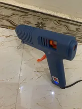 Pistola de pegamento de fusión en caliente de 150W, con Control de temperatura para el hogar, manualidades, fabricación Industrial, uso de barras de pegamento de 11mm, boquilla de cobre puro