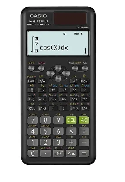 Original CASIO FX-991ES-2 Plus Scientific Calculator 417 Functions  Engineering Students High School Lab Office Solar And Battery - AliExpress