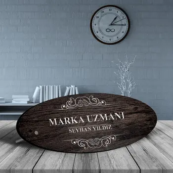 

Personalized Professional Brand Specialist Wood Oval Table İsimliği - 3