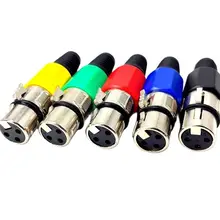 2pcs/lot XLR connector - AMI 3 pin (Canon) for cable