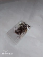 20 unids/lote de 2 #4 #6 #8 #10 #, pasadores de conector de pesca, rodamiento giratorio de acero inoxidable con aparejos de presión para pesca