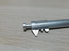 Bolígrafo de tinta de Gel multifunción de 1mm, Calibre Vernier, bolígrafo de papelería, regla de bola, suministros para estudiantes, regalo, 1/2/3 Uds.