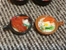Miniature Dollhouse Kitchen Toys Pretend Food 1:6-Scale Rice Chinses 2pcs Dessert-Noodles