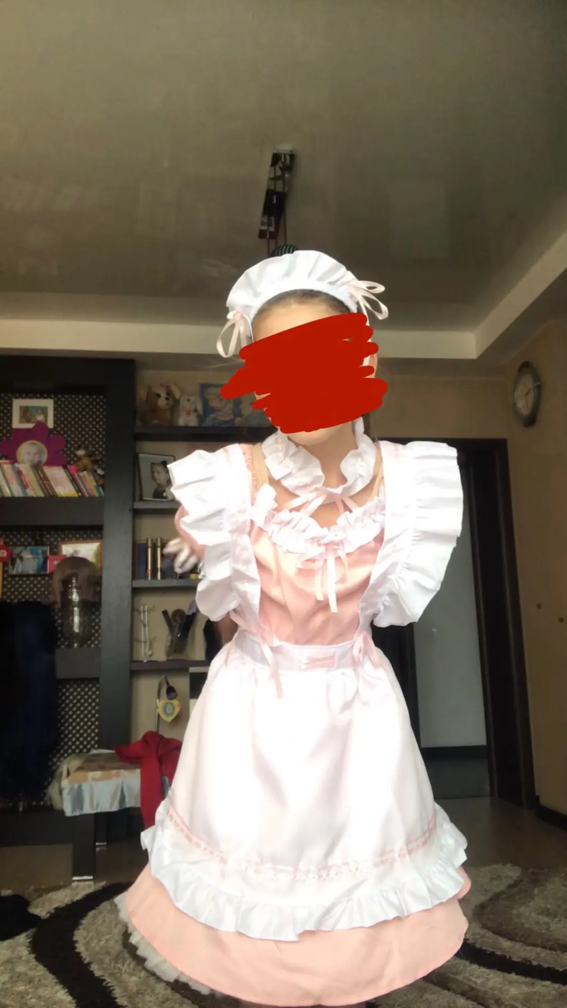 Söt Lolita Maid Animation Outfit Klänning Set