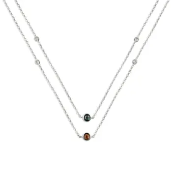

Angemiel 925 Silver Rhodium Plated Zirconia-Aquamarine Zircon (Light Blue)