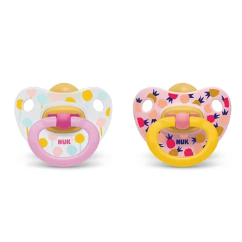 

ebebek Nuk Happy Kids Baby Rubber Pacifier 0-6 m 2 pcs