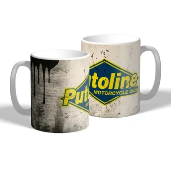 

PUTOLINE TAZA cafe te Moto coche cup Mugs Becher Tazza Mug Caneca Coffee