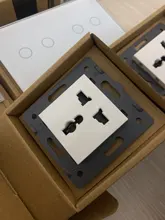 Power-Socket Glass-Panel Wall-Outlet Livolo Eu Standard 16A Crystal of Manufacturer 12/13/15