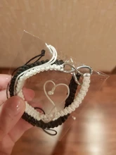 Conjunto de pulseras de la amistad para parejas, juego de pulseras y brazaletes Retro hechos a mano, Infinity, 2 uds.